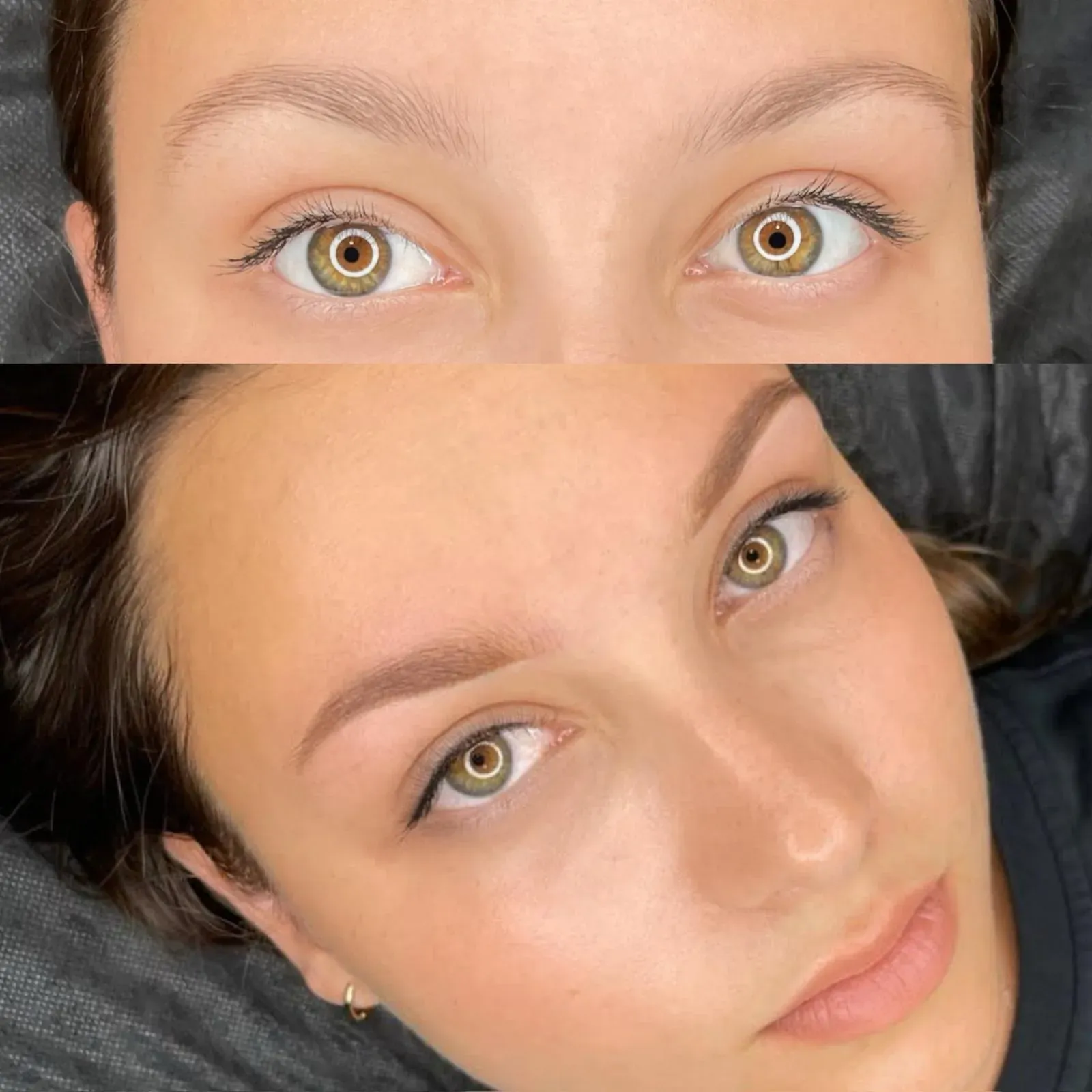 MB Beauty ombré powder brows — before and after