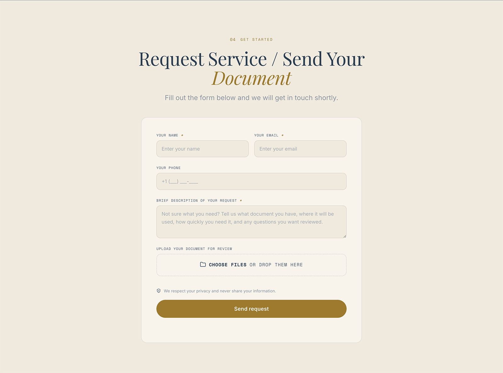 Vital Docs — Legal & notary services website by Infinite Semantic Inc., screen 2