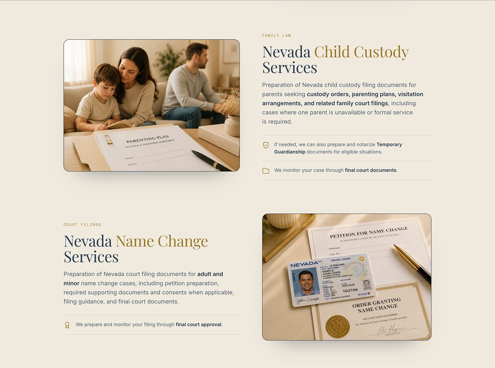 Vital Docs — Legal & notary services website by Infinite Semantic Inc., screen 4
