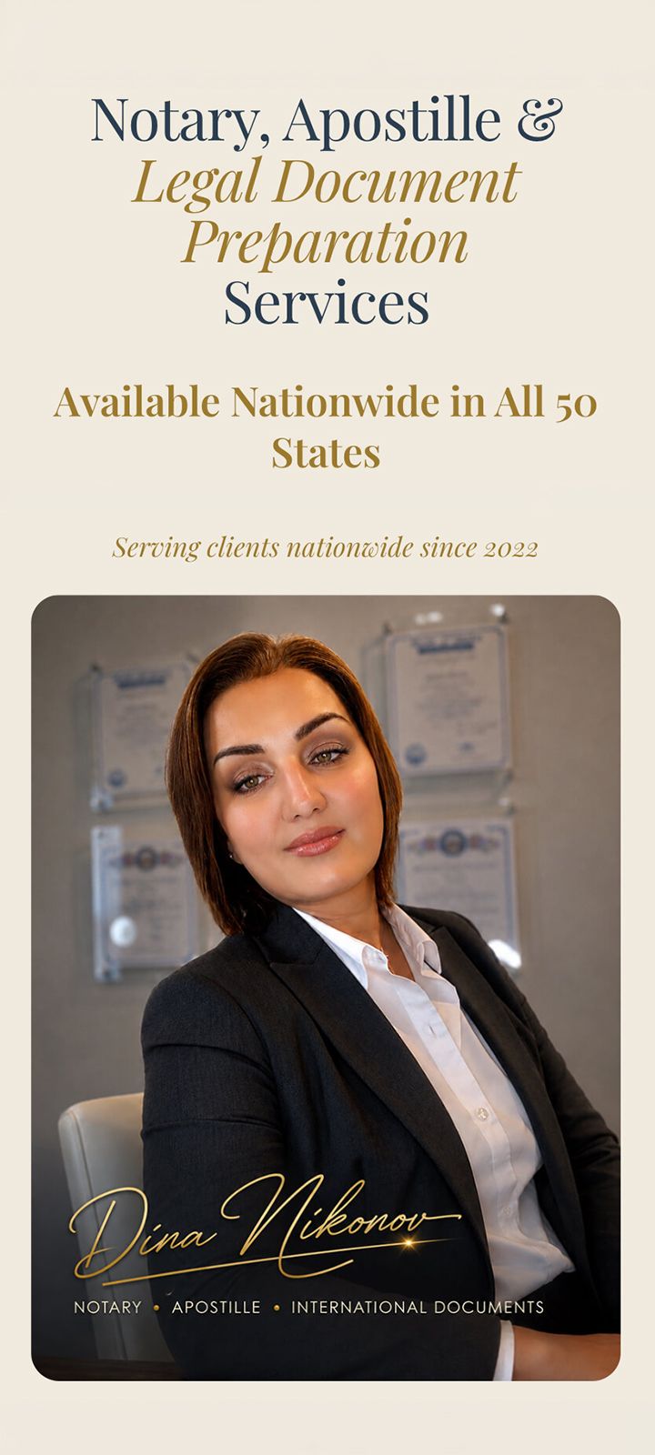 Vital Docs — Legal & notary services website by Infinite Semantic Inc., screen 5