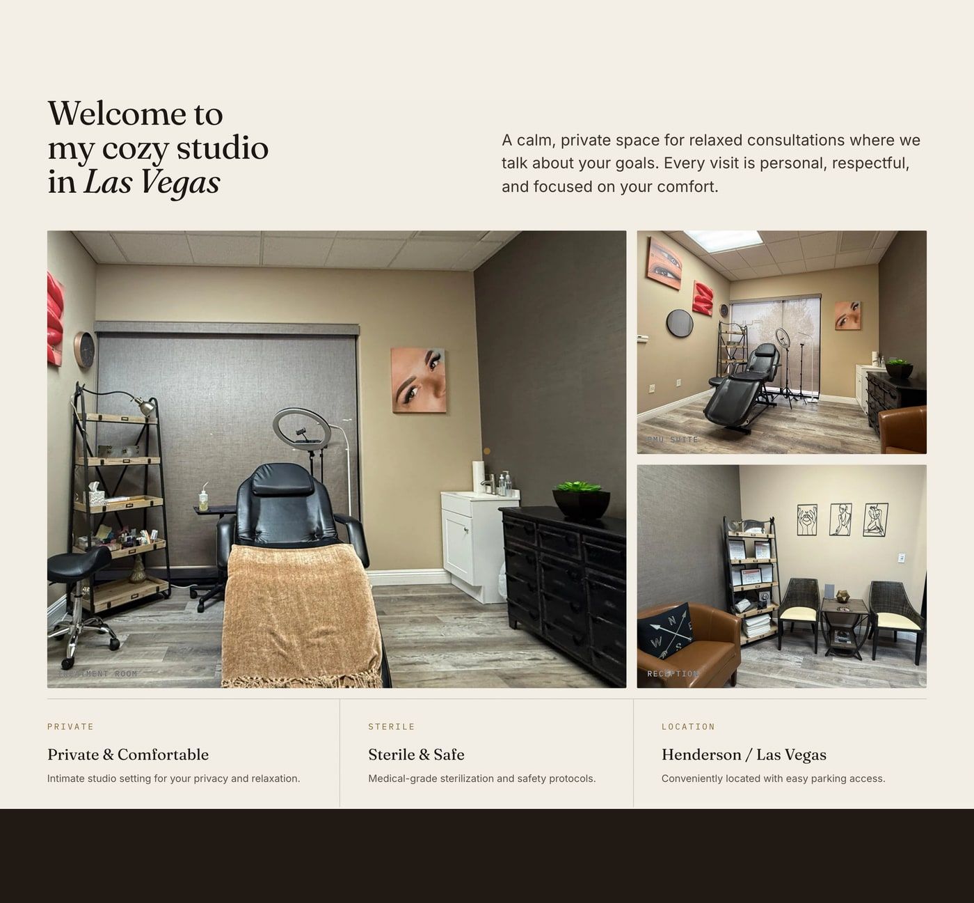 MB Beauty — Permanent & paramedical makeup website by Infinite Semantic Inc., screen 1