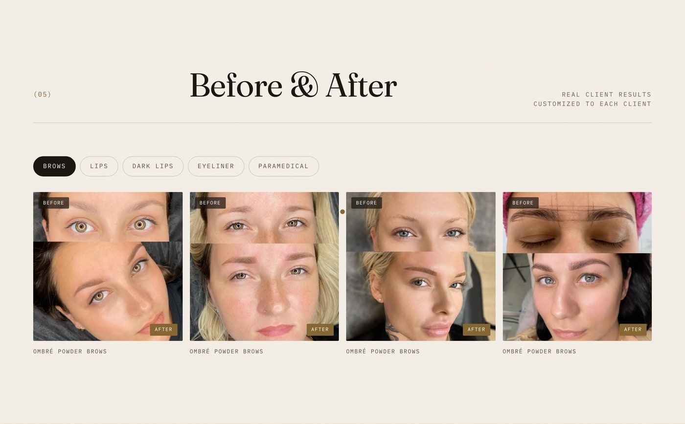 MB Beauty — Permanent & paramedical makeup website by Infinite Semantic Inc., screen 4