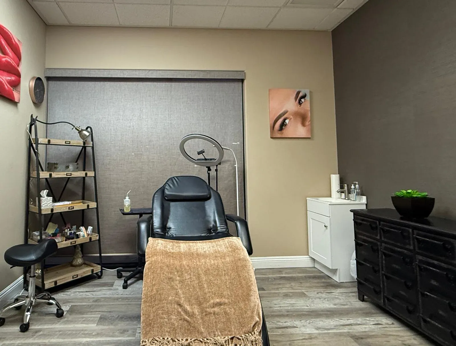 MB Beauty PMU studio treatment room in Las Vegas