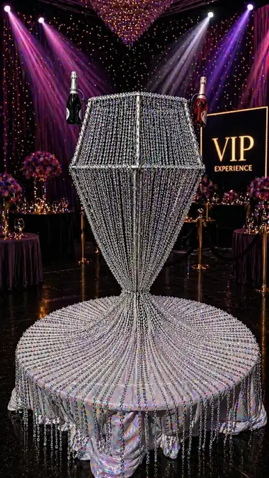 Champagne Pour Diamond — crystal prop