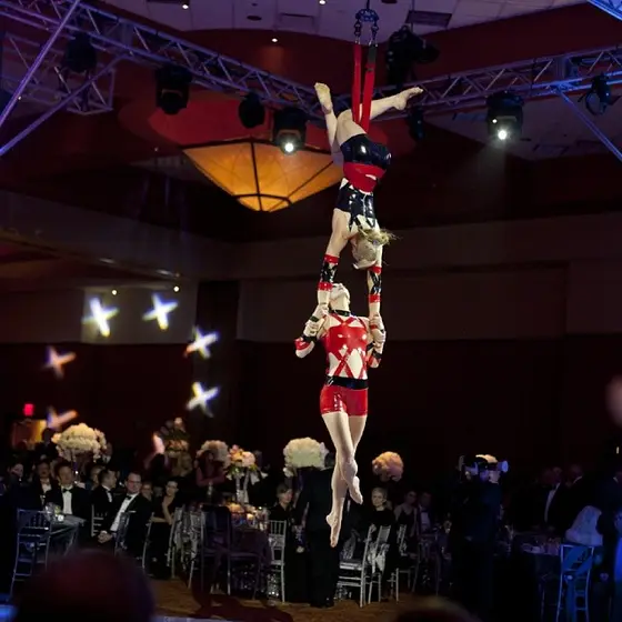 Aerial duo, banquet